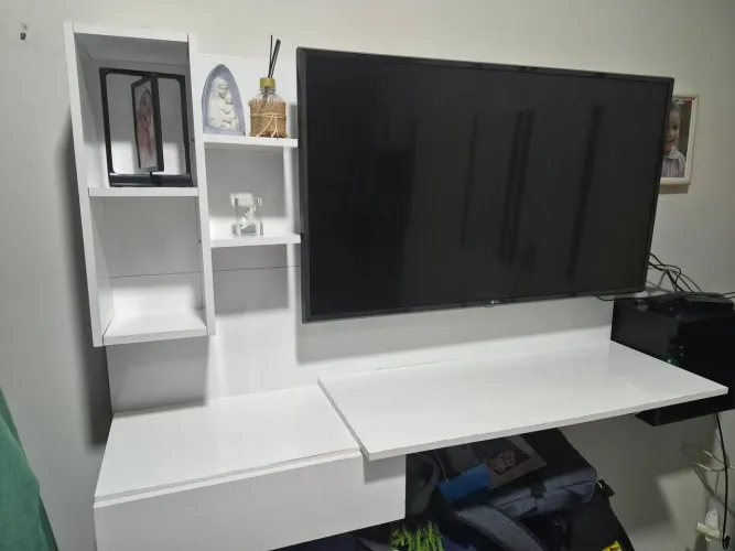 Escrivaninha multifuncional painel para tv