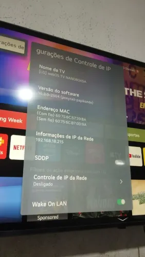 Tv LG 50 POLEGADA SEMI-NOVA SMART 4k