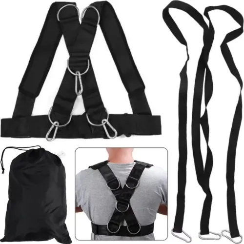 Colete De Tração Correia De Trenó Treinamento De Resistência