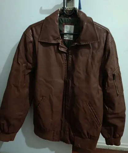 JAQUETA MASCULINA COURO SINTÉTICO TAM. M