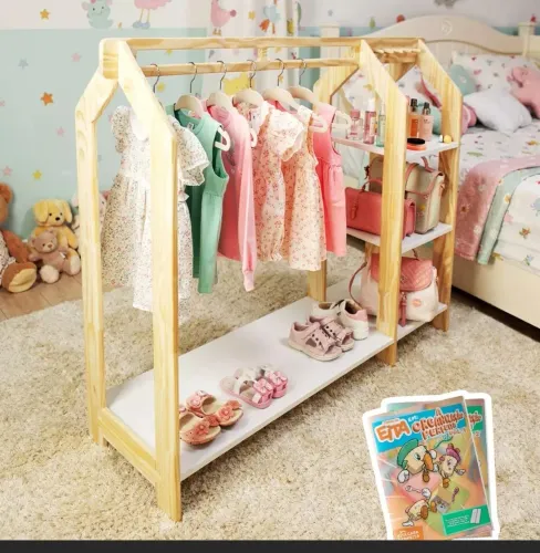Mini closet infantil, novo na caixa e com nota