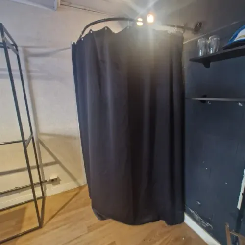 Provador De Loja Em L 92x92 + Cortina Blackout 2.80mx2.10m