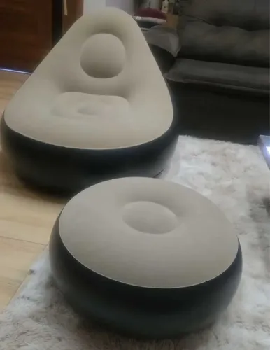 Promoção! Poltrona Inflável Super Confortável + Puff