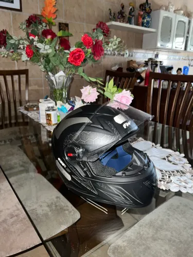 Capacete Moto Fw3 Gt2 Gt5 Viseira Cristal Com Narigueira