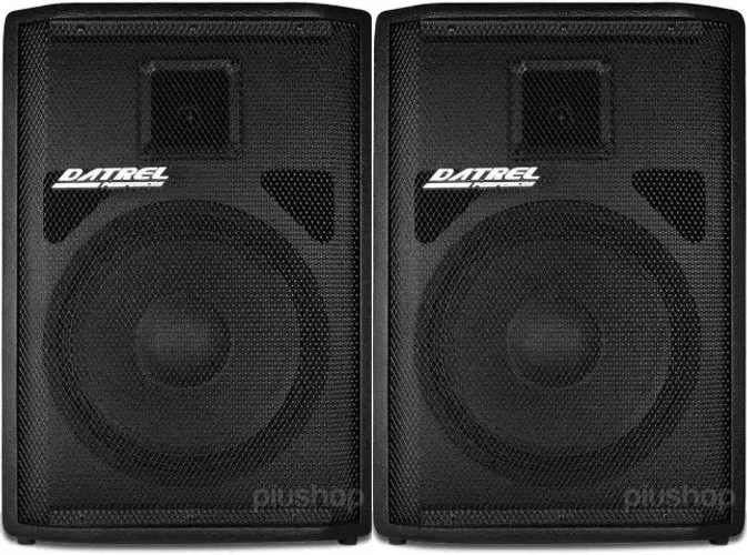 Kit Caixa De Som Datrel Ativa AT12-250 + Caixa passiva CE250 500w Watts Rms 12 Polegadas A