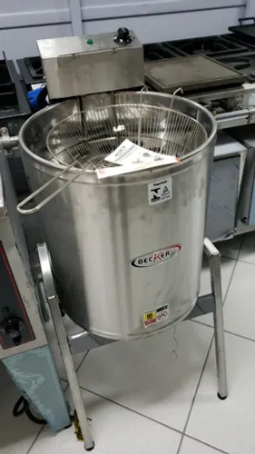 Fritadeira industrial redonda inox 5000w 220v (nova) Alecs