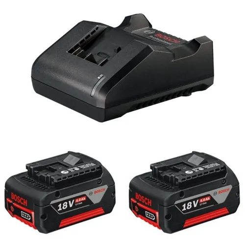 Kit Bosch 2 baterias de lítio GBA 18V e Carregador Bivolt 18V
