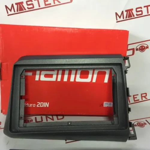 moldura 2din para civic ano 12/16 cor grafite comp. abs nova 