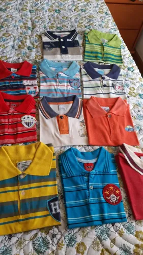 Camisetas infantis tds os tamanhos, seminovas .12,00 cada