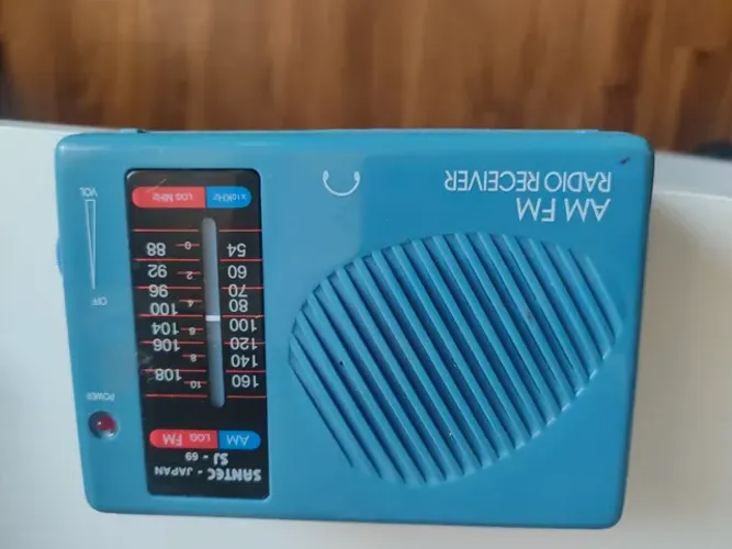 Rádio de bolso receiver santec raríssimo funcionando perfeitamente
