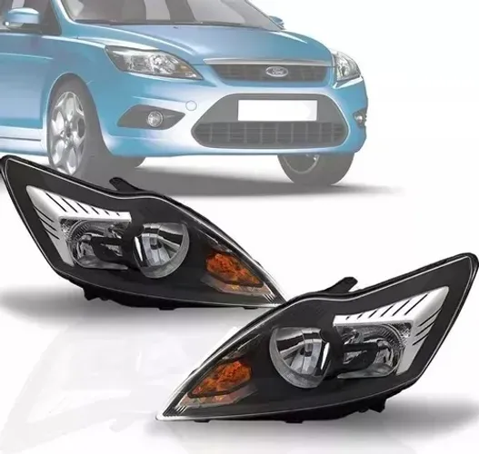Par Farol Mascara Negra Ford Focus 2009 2010 2011 2012 2013