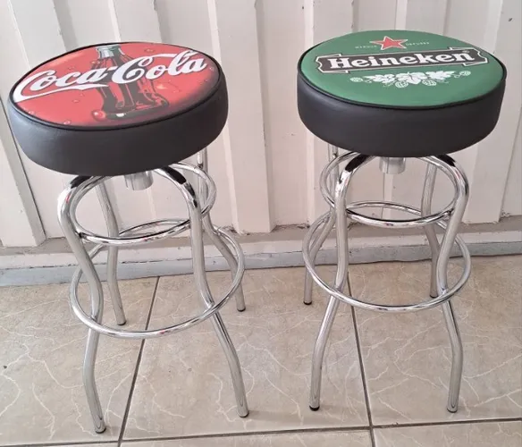 Banqueta Assento Giratório Alta Cromada. São Produtos Novos Direto da Fábrica P/Sua Casa!