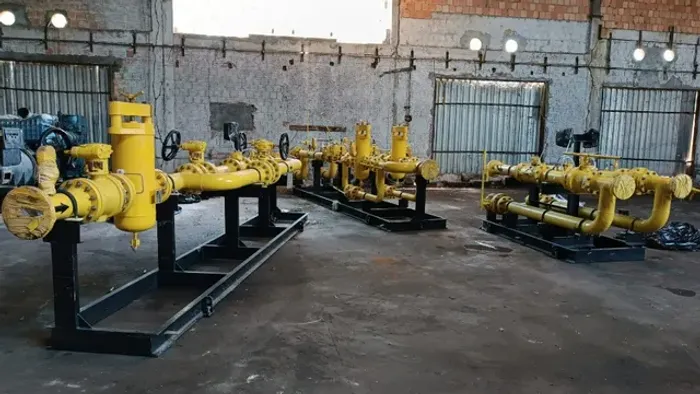 vendo sity gate de gás, completo! skid de entrada de gás.