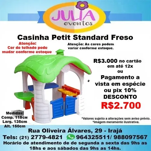 Casinha Infantil Petit Standard Freso