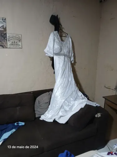 Vestido de noiva tamanho médiousado só uma vez
