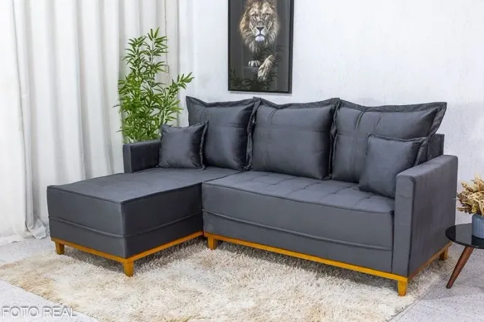SOFÁ MOLAS ENSACADAS C/CHAISE 230M LARGURA!!! R1543U