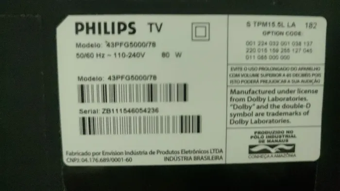 Tv Philips 43PFG5000/78