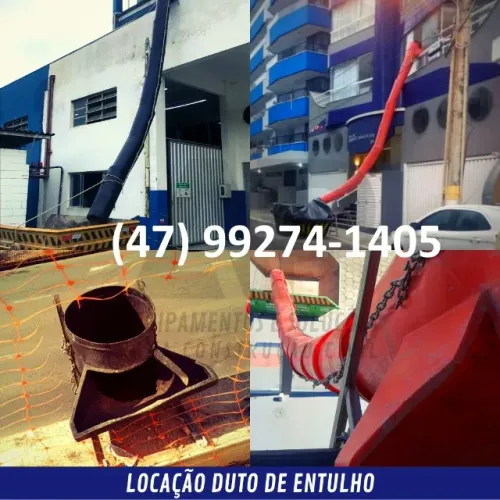 Conduto de resíduos - Locação de Tubo de Descarte