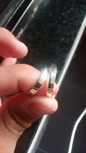 Par 3mm - Alianças em pata 950 com garantia vitalícia