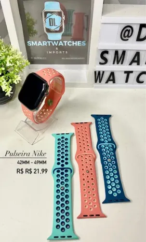 Pulseiras Nike para Smartwatch 38mm-41mm e 42mm ao 49mm - Novas