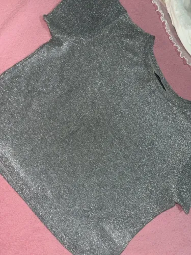 Blusa/cropped brilhoso