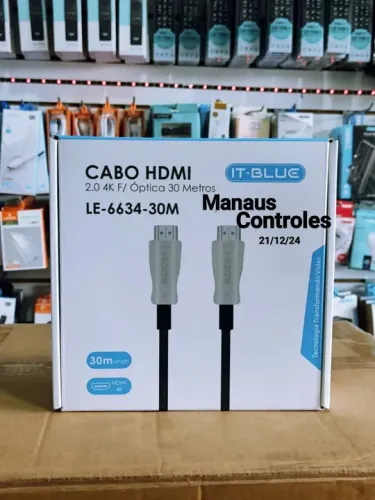 Cabo HDMI óptico 30 metros <br>350,00