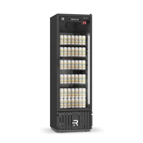 Cervejeira 400 Litros Porta De Vidro Interior preto  220v Refrimate 