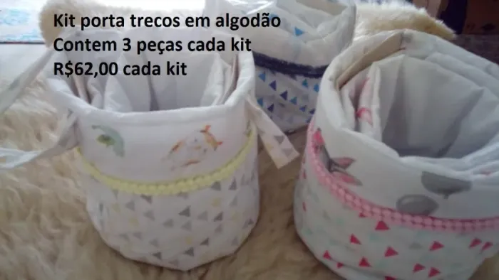 Porta treco 3 peças