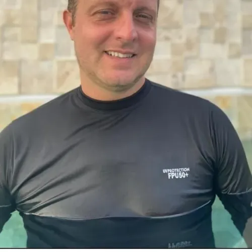 Camisa masculina manga longa térmica para proteção solar UV50+