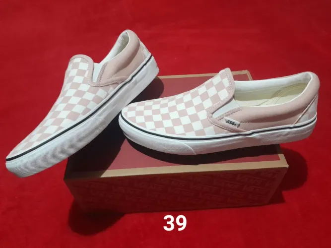 Tênis Vans Slip On Checker Pink 39  e 40
