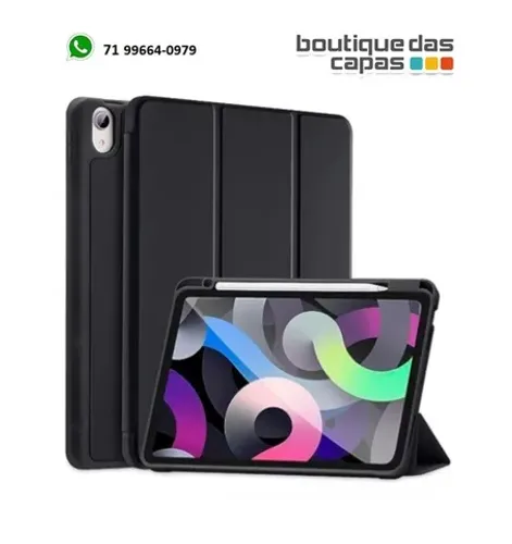 Capa Case Slot suporte para Caneta Novo Ipad 10º 10.9 2022 A2696 A2757 2023