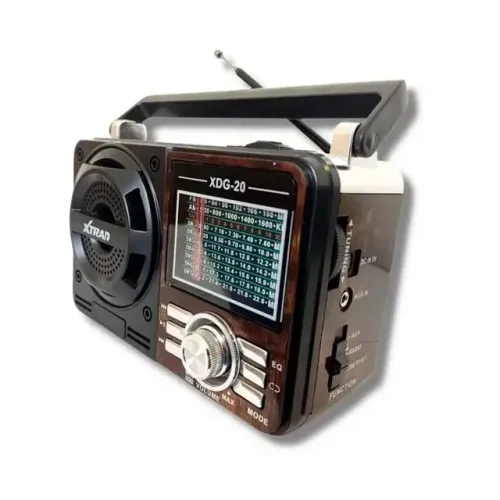 Rádio Retrô Am/Fm Vintage Bluetooth Pen Drive Pilha/Bateria/Tomada Bivolt