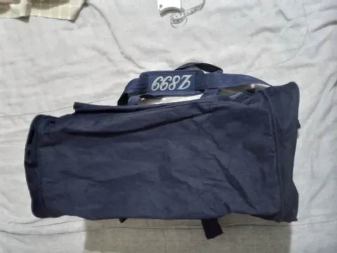 Bolsa em lona azul marinho Med 30x40