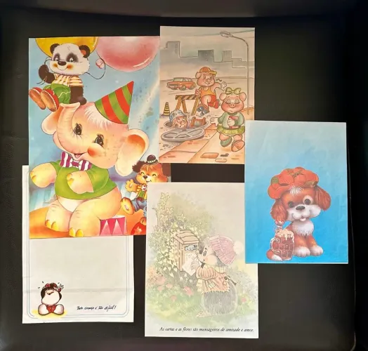 papéis de carta vintage