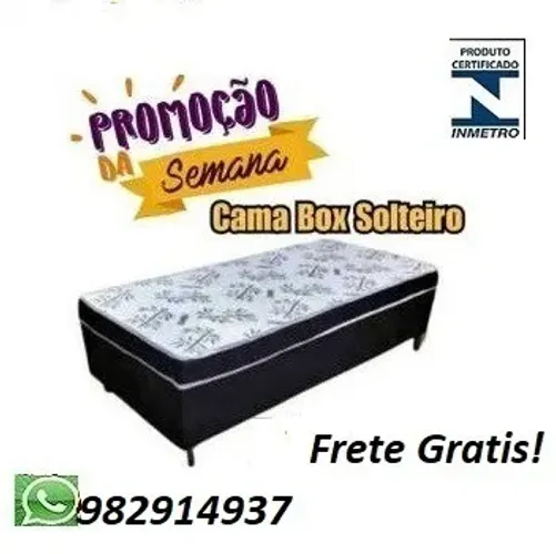 Grande Oferta do Mês!!Cama Box Solteiro Nova Com Selo do Inmetro+frete gratis!!