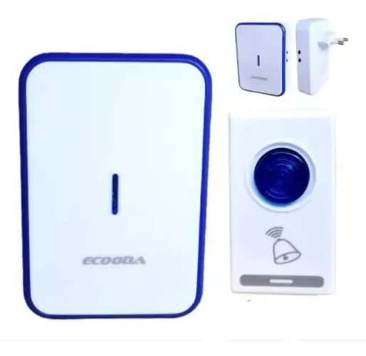 Campainha Residencial Sem Fio 36 Toques Wireless 100 Metros