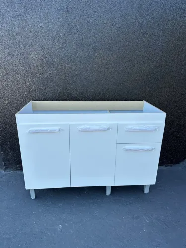 120x82 cm Gabinete de pia Novo - Madeira - 10x no cartão - Entrega Rápida