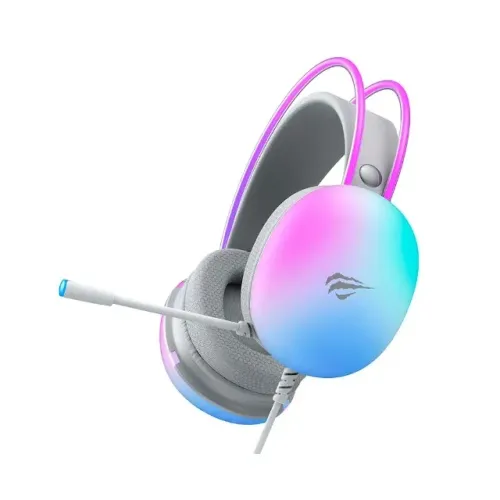 Headset Gamer Havit, Full RGB, com fio e microfone - H2037d