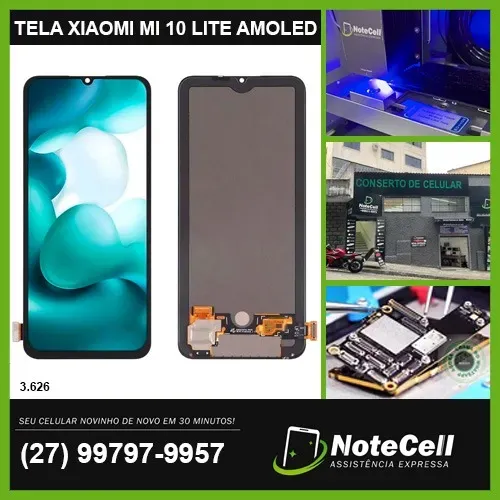 Tela / Display Para Xiaomi Mi 10 Lite 5G Original - 3 Meses de Garantia!!!