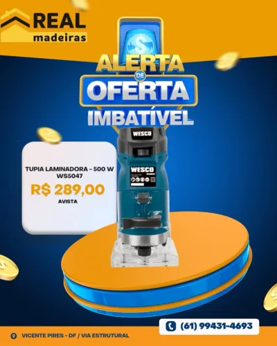 Tupia Laminadora 500W Wesco WS5047 -