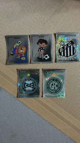 KIT 5 FIGURINHAS BRILHANTE Coleção do álbum Campeonato Brasileiro 2006