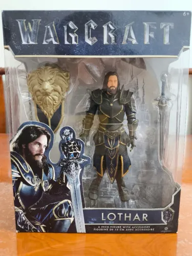 Action Figure, Bonecos do filme Warcraft - Personagens Lothar e Garona.