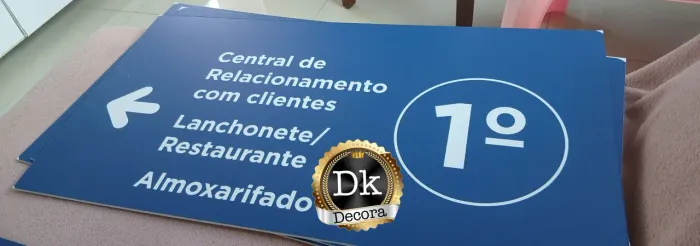 Placas de Sinalização - Decoração e Orientação