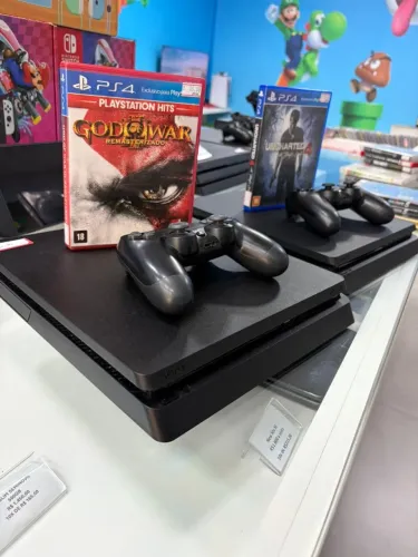 Ps4 a partir de R$1400,00 slim 500gb e 1tb zeros revisado faço envio