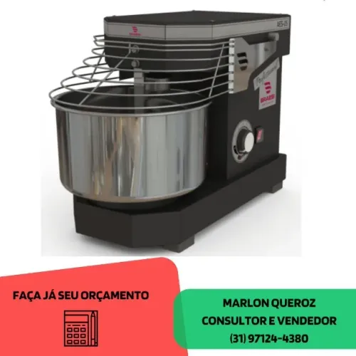 Amassadeira 5KG Espiral 10 Velocidades Braesi