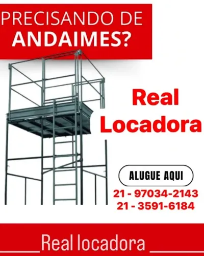 Locação de andaime tubular de 1,50 ou 1,00.