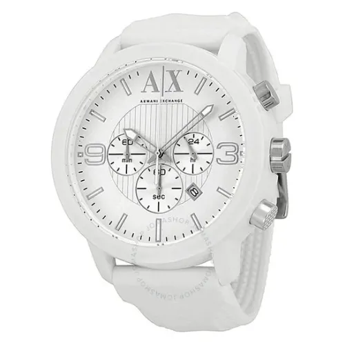 Relógio Armani Exchange Masculino Wrist Watch AX 1149 Branco - Impecável