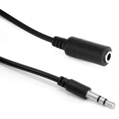 Cabo Extensor P2 Macho para P2 Fêmea - 3,5mm - 1.5 Metros
