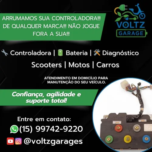Fazemos manutenção em Motos e Carros Elétricos!!!