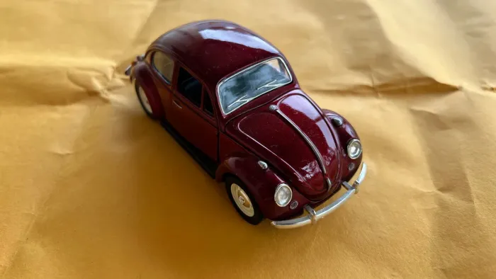 Miniatura de Fusca Vermelho Bordô - fricção Vintage